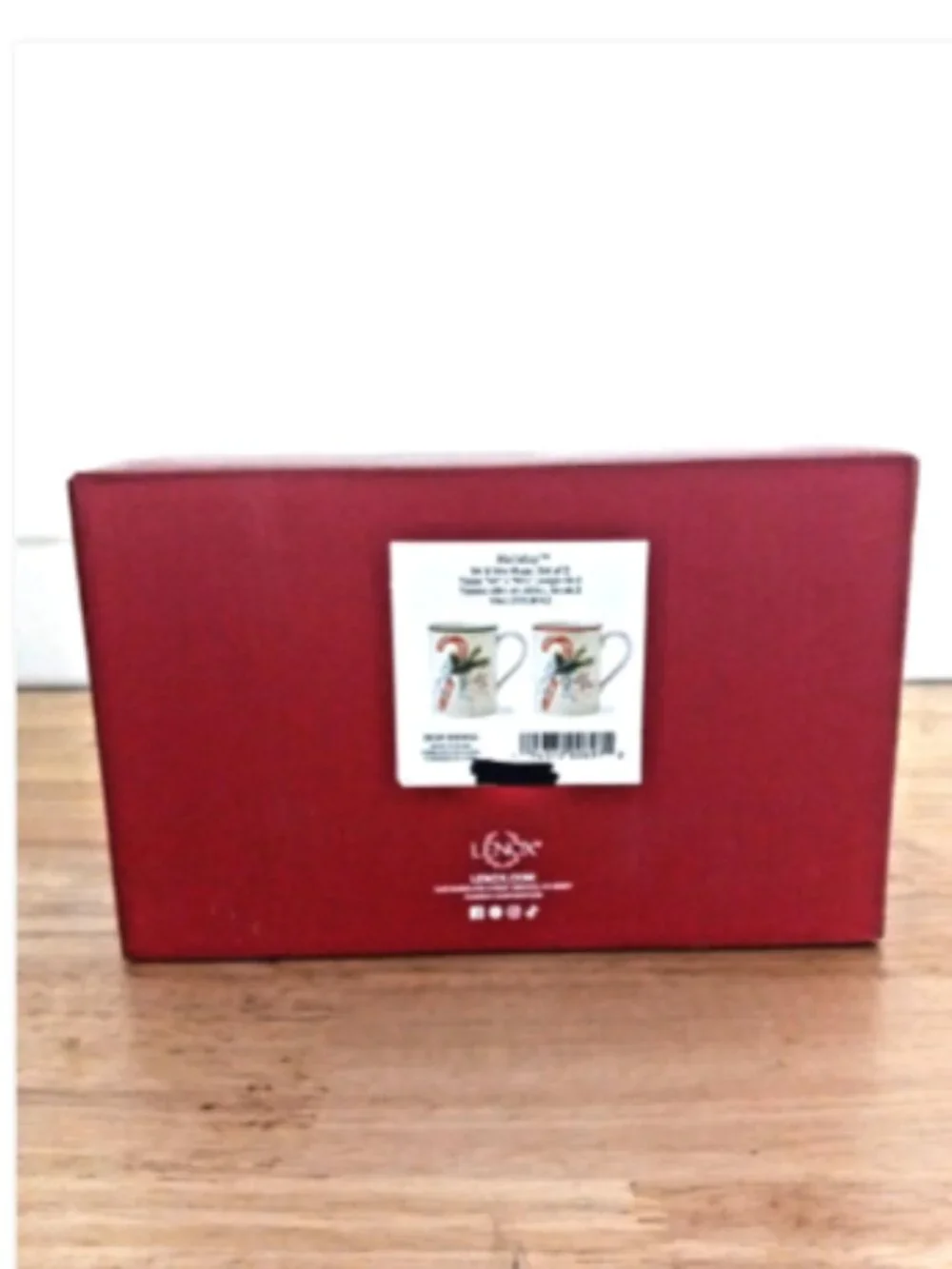 Lenox Holiday Mr & Mrs Mug Set of 2 Christmas Porcelain Coffee Cups New Box